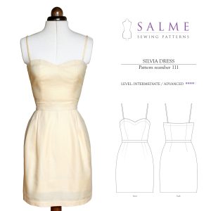 Salme Sewing Patterns Silvia Dress Downloadable Pattern 111