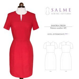 Salme Sewing Patterns Sandra Dress Downloadable Pattern 145