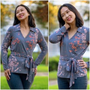 Itch to Stitch Coimbra Wrap Top Downloadable Pattern ITS110