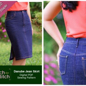 Itch to Stitch Danube Jean Skirt Downloadable Pattern ITS043