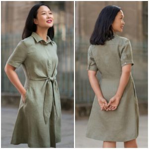 Itch to Stitch Ladera Shirt Dress Downloadable Pattern ITS131