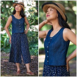 Itch to Stitch Madalena Vest Top Downloadable Pattern ITS130