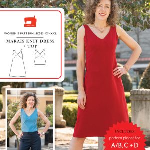 Liesl + Co. Marais Knit Dress & Top Downloadable Pattern LC040MD