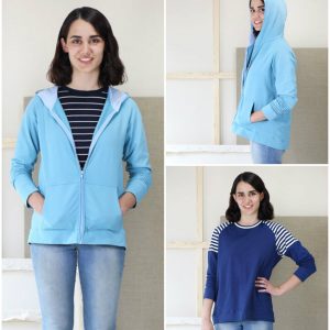 Liesl + Co. Neighborhood Sweatshirt + Hoodie Downloadable Pattern LC024NS