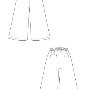 Named Clothing Ninni Elastic Waist Culottes Downloadable Pattern 05-095