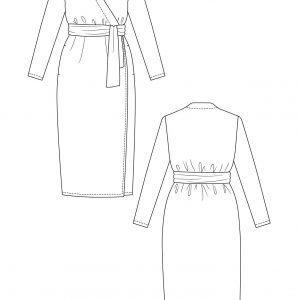 Named Clothing OLIVIA JERSEY WRAP DRESS Downloadable Pattern