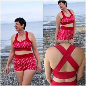5 out of 4 Patterns Peggy Bikini, Crop, and Tankini Downloadable Pattern