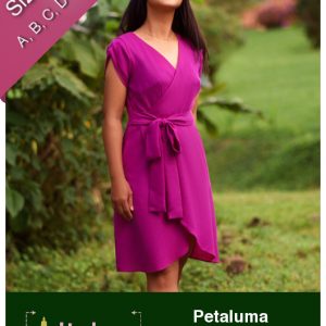 Itch to Stitch Petaluma Faux Wrap dress Downloadable Pattern ITS049
