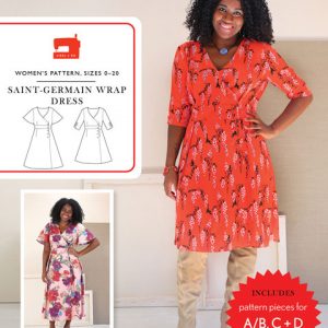 Liesl + Co. Saint-Germain Wrap Dress Downloadable Pattern LC032SG1