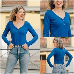 Liesl + Co. Strasbourg Henley and Bodysuit Downloadable Pattern LC049SH1