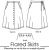 Petite Plus Patterns Flared Skirts Downloadable Pattern 502